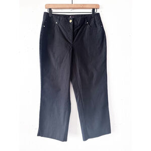 Rafaella Classic Black Straight Leg Pants Women’s Size 4 | Mid Rise